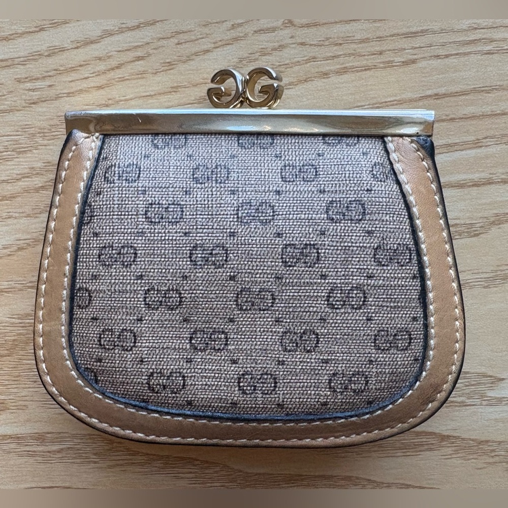 Vintage Gucci Monogram Coin Purse